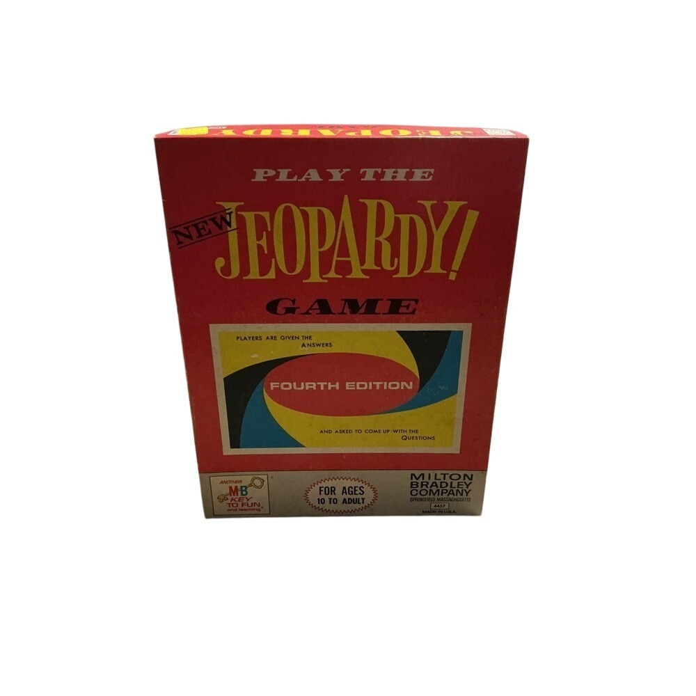 Vintage Milton Bradley Jeopardy Bd Game Fourth Edition 1970s Retro Trivia 4457